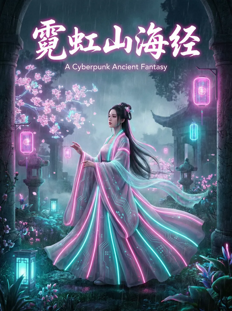 美女王朝 古风奇缘短剧 - 霓虹山海经海报